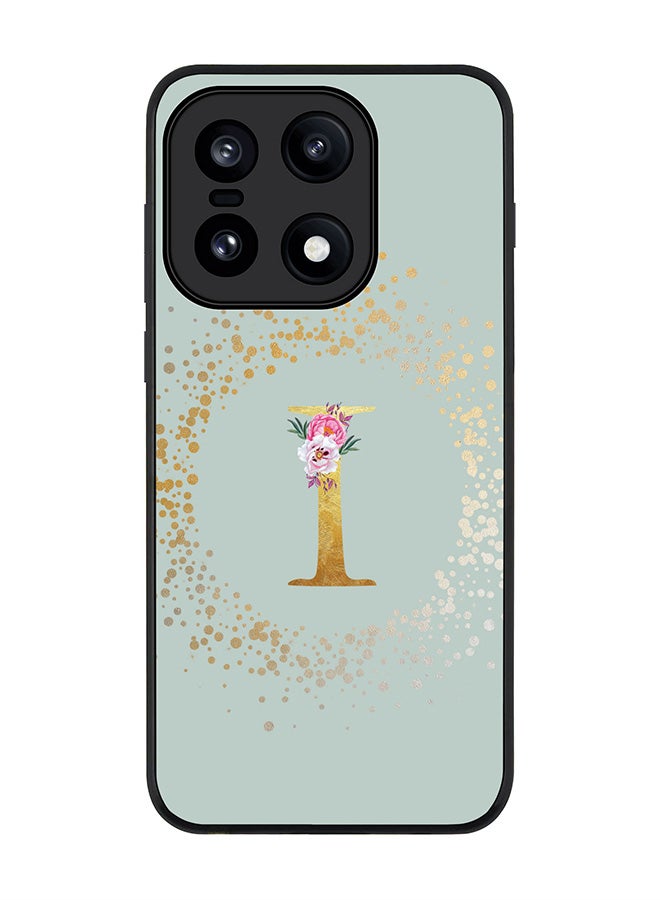 For OnePlus 15 Case,Slim fit Camera Protection, Shockproof Thin Phone cover  - Custom Monogram Floral - I  (Light Grey )